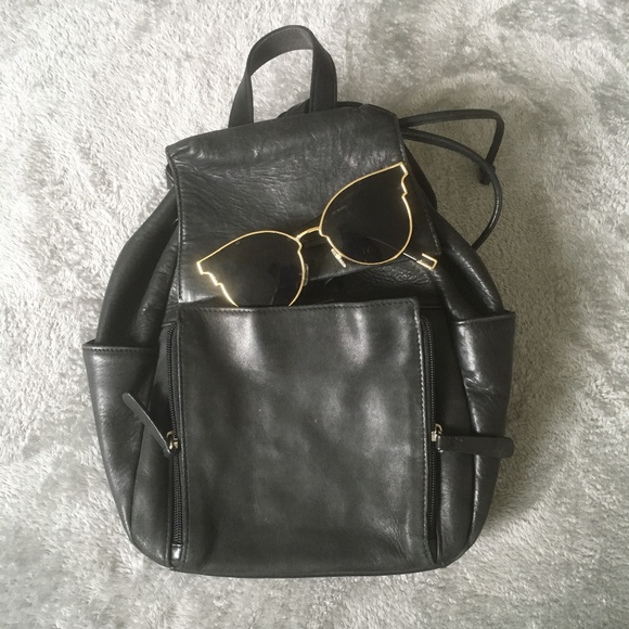 90s leather backpack